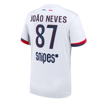 Paris Saint-Germain Joao Neves #87 Maglia Gara Trasferta Repliche 2025-26 Maniche Corte